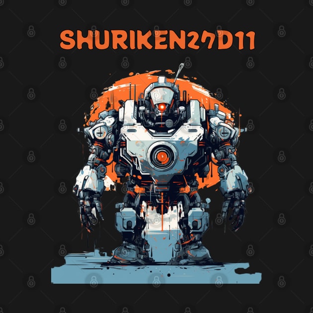 Futuristic Combat Robots Names of Power Shuriken 27D11 by FrogandFog