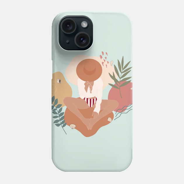 at the beach Phone Case by NJORDUR