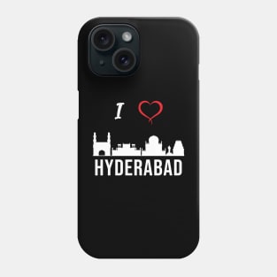 I love Hyderabad Skyline Telugu Telangana Culture Phone Case