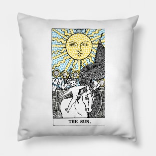 The Sun - A Modern Tarot Print Pillow