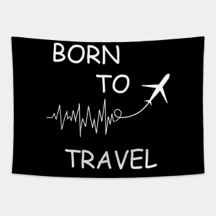 Born to travel adventure ECG Tapestry