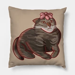 Flower Cower Cat Pillow