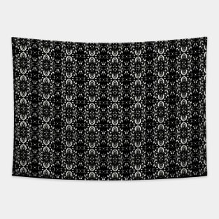 Black and white damask Tapestry