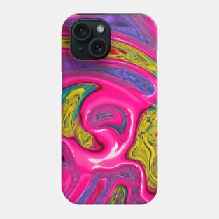 Colorful Marble Waves effect Phone Case