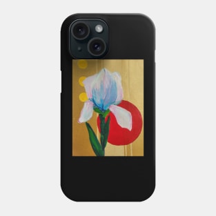 Iris on Gold Phone Case