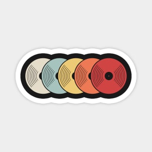 Retro Vinyl Records Magnet