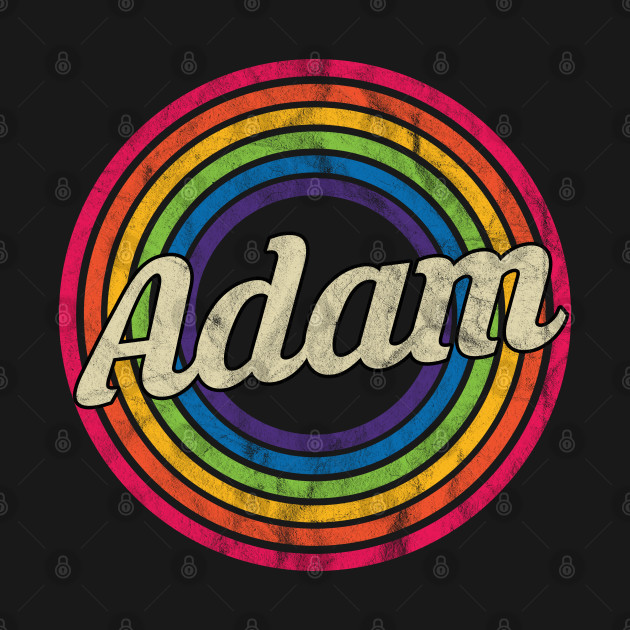 Discover Adam - Retro Rainbow Faded-Style - Adam - T-Shirt