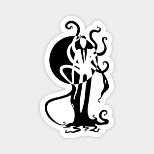 Thin Dude - Slenderman Cryptid Design - Dark Design for Light Shirts Magnet