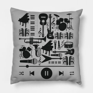 Music Instruments Collections Pillow