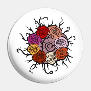 Rambling Rose Pin