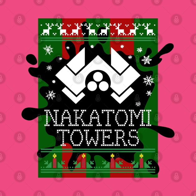 Die Hard Nakatomi Towers Christmas by joeysartworld