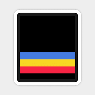 primary colours short (dark) Magnet