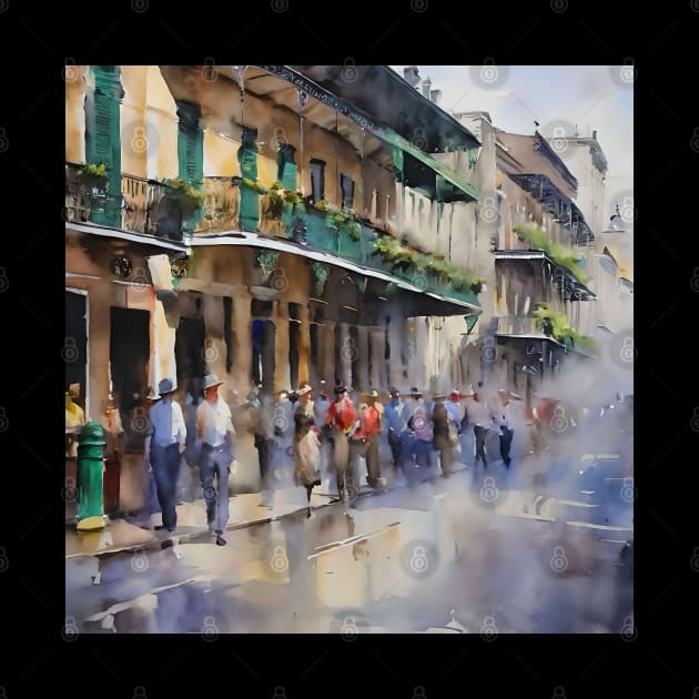 Memories of New Orleans - Bourbon Street by Oldetimemercan