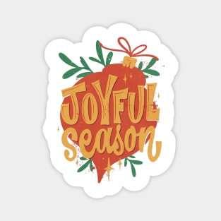 Joyful season Christmas Magnet