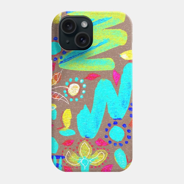 doodles  watercolor abstraction Phone Case by vlada antsi