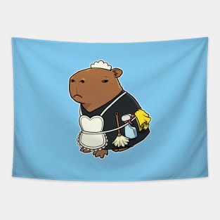 Capybara Maid Costume Tapestry