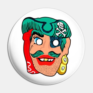 Vintage Pirate Mask Pin