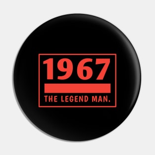 1967 birthday Pin