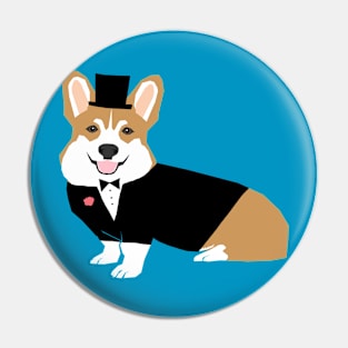 Corgi Groom Pin