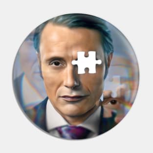 Hannibal Hallucination Prism Puzzle Piece Pin