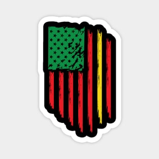 Juneteenth, Black History, Freedom Day, USA Flag, African Colors Magnet