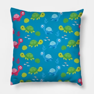 Cute Turtle Pattern Design Pillow