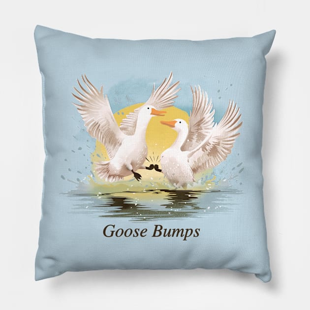 Goose Bumps Pillow by DANDINGEROZZ