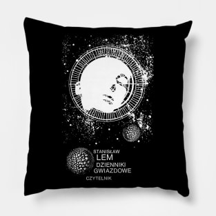 Vintage Sci-Fi Book Cover "The Star Diaries" Pillow