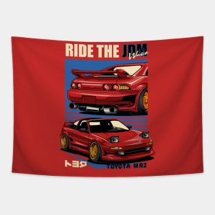 MR2 Ride The JDM Wave Tapestry