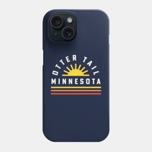 Otter Tail Lake Minnesota Fishing Retro Vintage Sunshine Phone Case