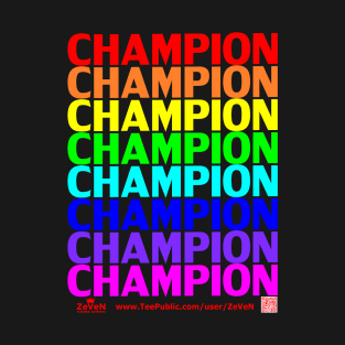 CHAMPION rainbow T-Shirt