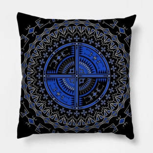 The Storm (Blue) Pillow