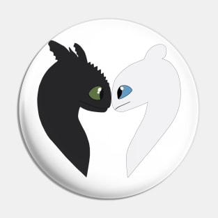 toothless and light fury Pin