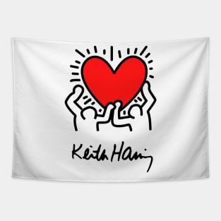 keith pain haring 2 Tapestry