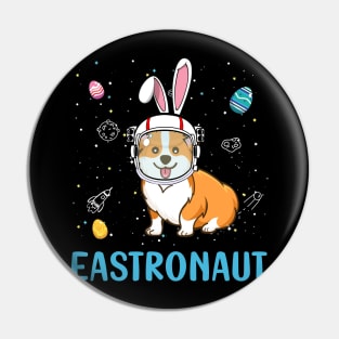 Eastronaut Corgi Astronaut Easter Day Pin