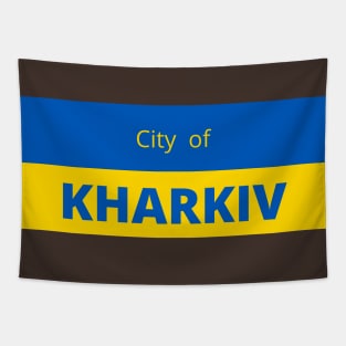 City of Kharkiv in Ukraine Flag Tapestry