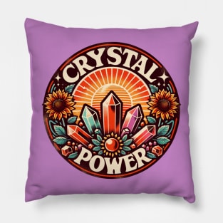 Boho Style Crystal Power Pillow