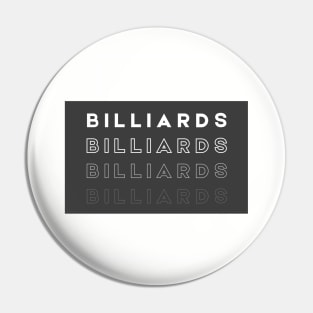 Billiards Billiards Pin