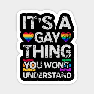 It's a gay thing you won't understand Magnet