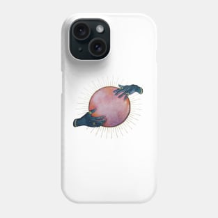 Watercolor Halloween Galaxy Crystal Ball Phone Case