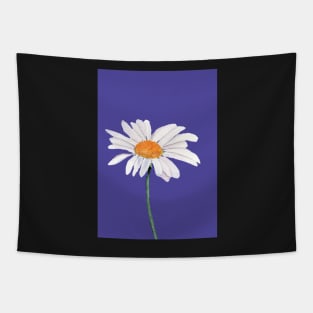 Daisy with ultra violet background Tapestry