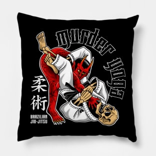 Murder yoga Pillow