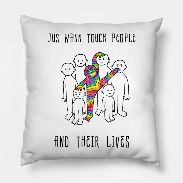 Touch People Pillow by RaminNazer