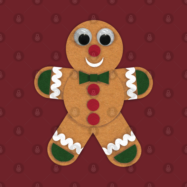 Discover Christmas Felt Gingerbread - Gingerbread Man Christmas - T-Shirt