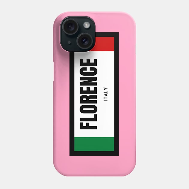 Florence City in Italian Flag Phone Case by aybe7elf