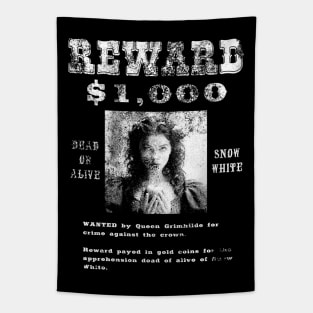 Snow White Wanted Poster Tapestry