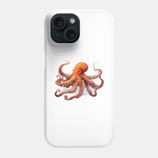 Orange Octopus Phone Case