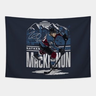 Nathan MacKinnon Colorado Player Skyline Tapestry