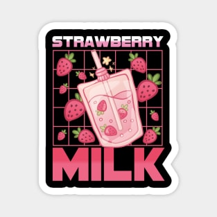 Japanese Kawaii Strawberry Milk Shake Carton Magnet