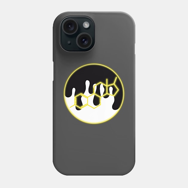 Neon Estrogen Chemical Structure: Yellow Phone Case by TrustyTransgender